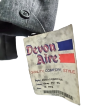 Devon-Aire Concour Show Coat Jacket Gray Pinstripe Ladies 14 R image 3