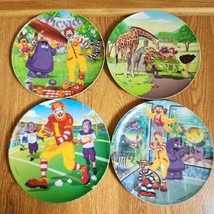 Lot of 4 McDonald&#39;s Plastic Dinner Plates 2004 2006 9 1/2&quot; Grimace Ronald - £9.76 GBP