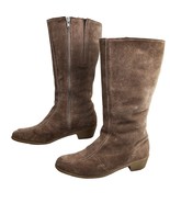 Morlands Womens Weatherproof Boots Brown 6.5 Vintage Tall Low Heel Sheep... - £38.96 GBP