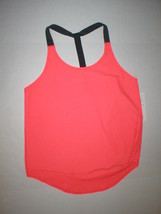 New NWT $68 Womens 90* 90 Degree Reflex Hot Coral Yoga Gym Run Bright XL Gray T - £69.28 GBP