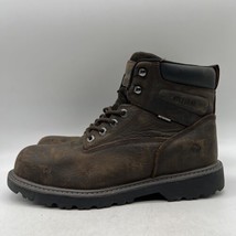 Wolverine Floorhand W10633 Men&#39;s Brown Waterproof Ankle Work Boots Size 11.5 EW - £50.63 GBP