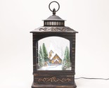 Christmas Time Reflections Illuminated Snowing Lantern By Valerie in - $193.99