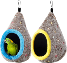 Bird nests hammocks for pet parrots parakeets lovebirds cage 2 pack - £13.81 GBP