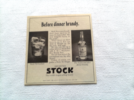 1967 Ad Imported Stock World&#39;s Largest Selling Brandy - $8.99