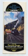 Live History D&amp;SNG Durango Silverton Railroad Narrow Gauge Brochure CO 1987 - $27.72