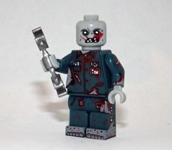 Zombie Prisoner Minifigure Horror Movie Custom Toys - £4.69 GBP