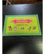 Vintage Book Of 28 Antique Replica Christmas Postcards Merrimack  - $29.34 CAD
