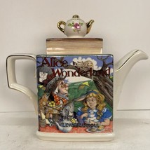 Sadler Teapot Alice in Wonderland Mad Hatter Tea Party Lewis Carroll Vin... - $46.47