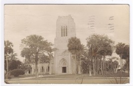 Church West Palm Beach Florida 1937 RPPC postcard - £5.45 GBP