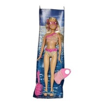 Mattel Beach Glam Barbie K8383 Blonde Polka Dot Bikini Swimsuit Sunglasses - £13.77 GBP