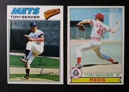 1977 &amp; 1979 O-Pee-Chee OPC Tom Seaver Mets Reds Baseball Cards NM-MT+ - £19.60 GBP