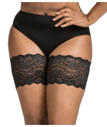 Bandelettes Anti Chafing Lace Thigh Bands - Dolce Black - $30.15 CAD