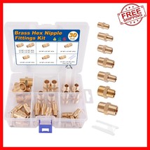 All-Inclusive Brass Hex Nipple Connector Set - 30PCS for Every Plumbing ... - $770.75 MXN