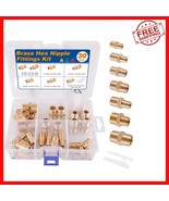 All-Inclusive Brass Hex Nipple Connector Set - 30PCS for Every Plumbing ... - $770.75 MXN