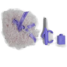 2003 Bratz Slumber Party Yasmin Purple Fuzzy Notebook Hair Curler Nail Polish - £7.16 GBP