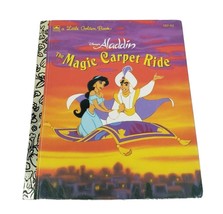 Vintage 1993 Disney Aladdin Magic Carpet Ride Children&#39;s Kids Little Golden Book - £11.97 GBP