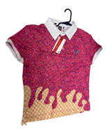 BASEBALL LIFESTYLE 101 ICE CREAM TWO-TONE POLO STRAWBERRY YOUTH LARGE WI... - $960.19 MXN