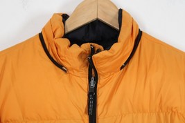 Vtg 90s Lands End M 10-12 Youth Kids Reversible Goose Down Puffer Jacket Coat - £20.42 GBP