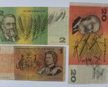 Set Di Monete D'Australia 3 Note // 1969 $1 Uno // 1985 $2 Due // 1989 $... - $60.34