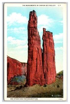 Monument Rocks Canyon De Chelley CO Colorado UNP WB Postcard Z2 - £2.30 GBP