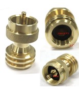 BBQ Grill Conversion Brass Adapter For Saver 1lb Propane Bottle Tank Refill - €7,93 EUR
