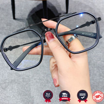 Oversized Square Myopia Glasses Optical Frame Block Blue Light Anti-radi... - £8.44 GBP+