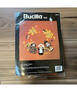 Bucilla Felt Applique Wreath Kit LIL&#39; PILGRIM Thanksgiving Autumn 13&quot;  4... - €21,44 EUR