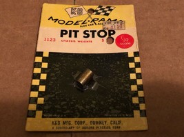 VTG K&amp;B Model Rama Pit Stop Slot Car Chassis Weights 1123 NOS - £3.91 GBP