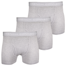 French Connection Men&#39;s 3 Pack Grey w/ Grey Strap Boxer Briefs (S11) - £11.49 GBP