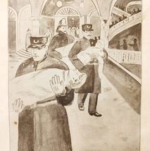 1904 Carrying The Dead From 2nd Balcony Chicago Iroquois Theater Fire DWNN5 - $42.03 CAD