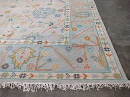 Light Pink Oushak Rug Handmade Woolen Oriental Area Rug Faded Turkish Carpet - £216.09 GBP+