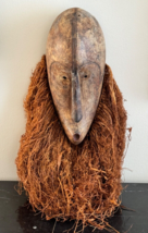 Vintage Tribal African Carved Mask with Beard - £275.55 GBP