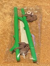 2 UNBRANDED Fineliner Black ink Kid's Pens with Rubber Monkey *NEW* bbb1 - $7.99