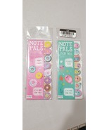 Lot of 2 Ooly Note Pals Sticky Tabs - Friendly Fish and Dainty Donuts Mu... - $15.44 CAD