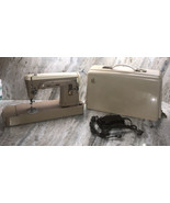 VINTAGE SINGER 404 SEWING MACHINE W FOOT PEDAL &amp; HARD CASE-TESTED/WORKS-... - $385.98