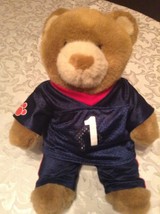 Build A Bear NFL football bear plush brown football outfit 14 inch  - £14.21 GBP