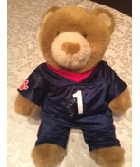 Build A Bear NFL football bear plush brown football outfit 14 inch  - $17.99