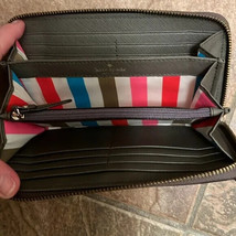 Kate Spade Laurel Way Neda grey Large Leather Wallet - $449.29 MXN