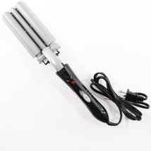 Revlon RVR3005 Curling Iron Waver Crimper Triple 3 Barrel Deep S Hair Waves - £22.32 GBP