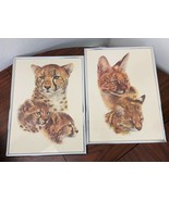 Vintage Marsel Mirror - Cheetah Big Cat  - Brooklyn, NY Style #1216 Set ... - £94.70 GBP