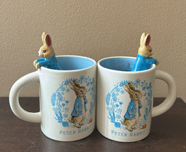 2 Beatrix Potter The World of Peter Rabbit Mug With 3D Figure Easter 2024/NEW - £35.54 GBP