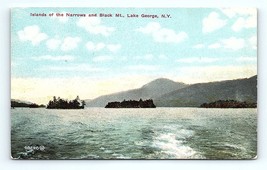 Postcard New York Islands Of The Narrow And Black Mt. Lake George, N.Y. - £3.86 GBP