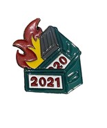 Dumpster Fire Metal Enamel Pin - New - 2020 &amp; 2022 Dumpster Fire Years Pin - $6.50