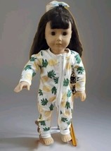 Vintage 2017 American Girl Samantha 18&quot; Doll &amp; Book Set 2pc Lot - $3,699.03 MXN