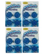 ( LOT of 4 ) Sani-Flush Automatic Blue Tablets Toilet BowlCleaner Cleans... - £21.01 GBP