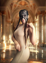 Lace sexy woman mask.Rave mask for party, festival, cosplay.Harness goth... - $30.00