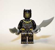 Gift Minifigure Rik Kilmonger Black Panther Movie version Fast Ship - £4.77 GBP