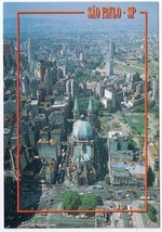 Postcard Aerial View Sao Paulo Cathedral Sao Paulo Brazil - £2.28 GBP