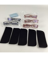 Reading Glasses Lot +1.25 Women Frames Cases Cleaning Coth Eyeglasses NEW - €21,35 EUR