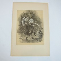 Antique 1873 Wood Engraving Print Catch Him John S. Davis, The Aldine, C... - $59.99